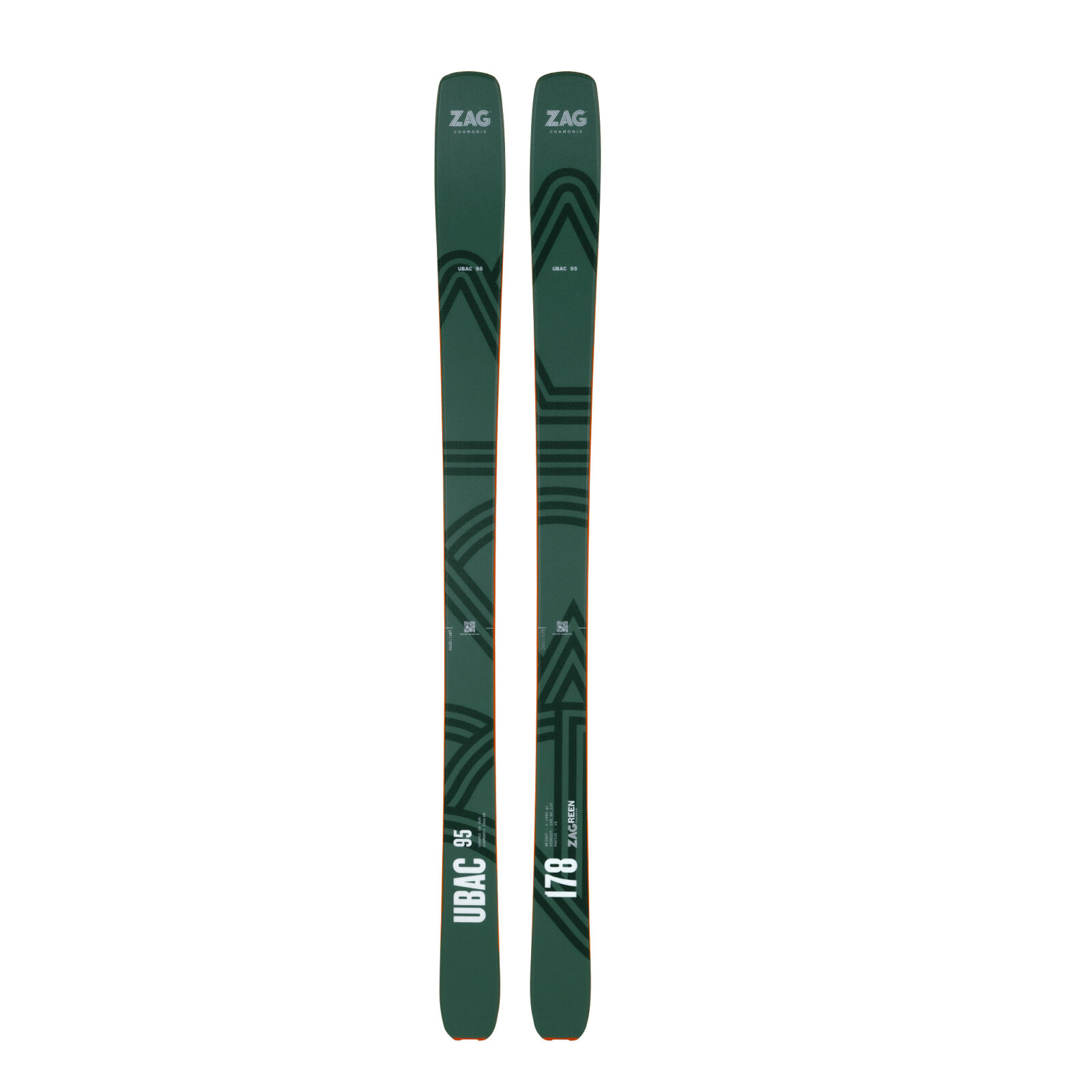 ZAG UBAC 95 178cm バックカントリースキー板 UBAC 95 – strands